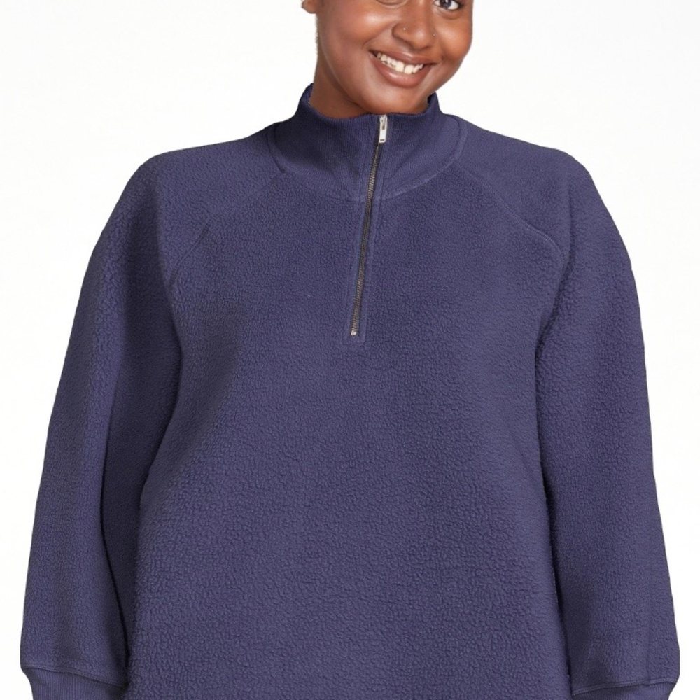 Women’s Faux Sherpa Pullover from Time and Tru XXL